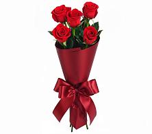 Букет 5 Красных роз Эдлесс Лав в Мелехово