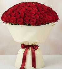 Букет 101 Красная роза Милано в Мелехово