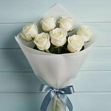 Букет 7 Белых роз Эдлесс Лав #REPLACE_PRED# Мелехово