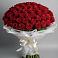 Букет 101 Красная роза Блэк Мэджик в Мелехово