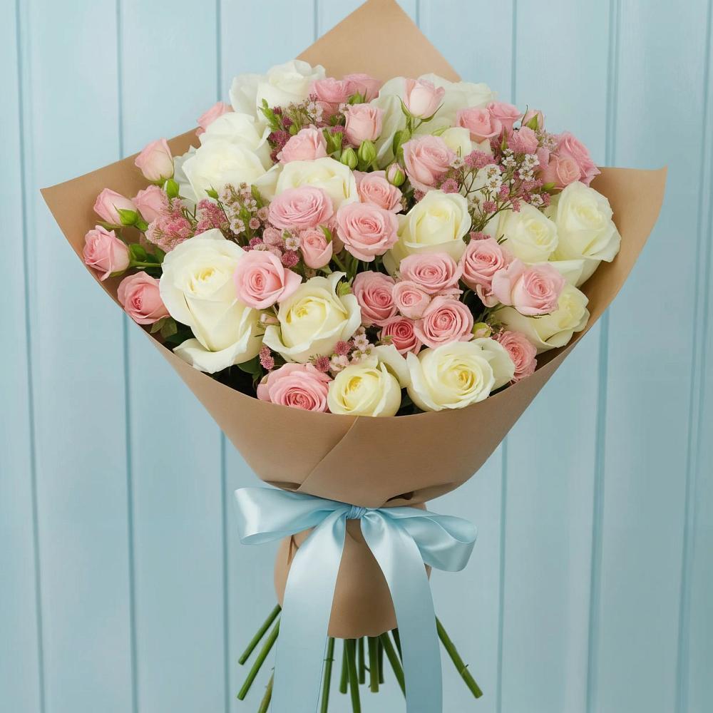 Букет цветов из: Розы в Мелехово