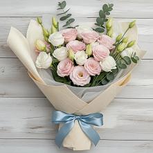 Букет цветов из:  Лизиантусы #REPLACE_PRED# Мелехово