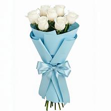 Букет 7 белых роз Проуд #REPLACE_PRED# Мелехово