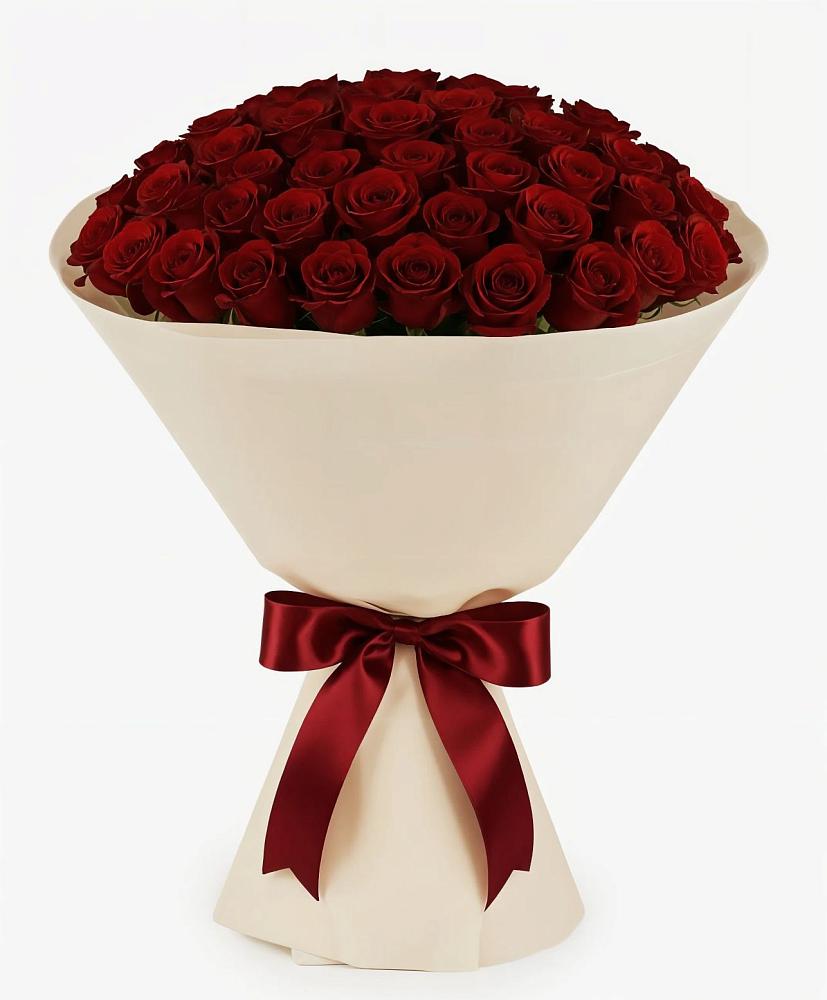 Букет 101 Бордовая роза Блэк Бакарра в Мелехово