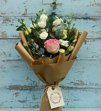 Букет цветов из:  Розы и Лизиантусы в Мелехово