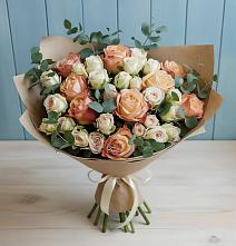 Букет цветов из:  Альстромерии и Розы #REPLACE_PRED# Мелехово