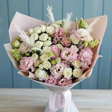 Букет цветов из:  Альстромерии и Розы в Мелехово