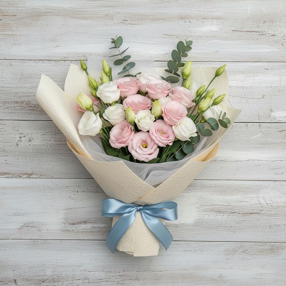 Букет цветов из: Лизиантусы в Мелехово